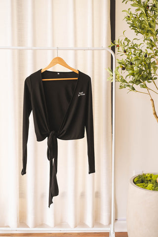 Grip Shrug™ | Pilates Grip Top with Thumb Holes & Non-Slip Palms