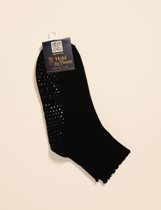 Midnight Black Grip Socks