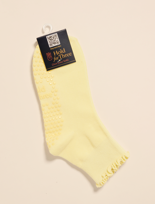 Lemon Frill Grip Socks